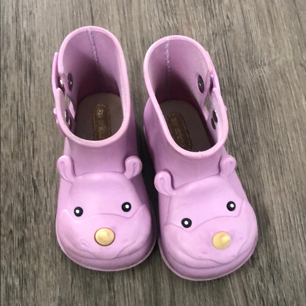 Mini Melissa Rhino Rainboots Size 6
